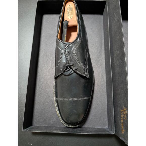 NIB Vintage Allen Edmonds Custom Made Black Cordovan Shell Becker 12EEE main image 12